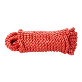 Corde torsadée en polypropylène rouge DIALL ø14 mm, 7.5 m