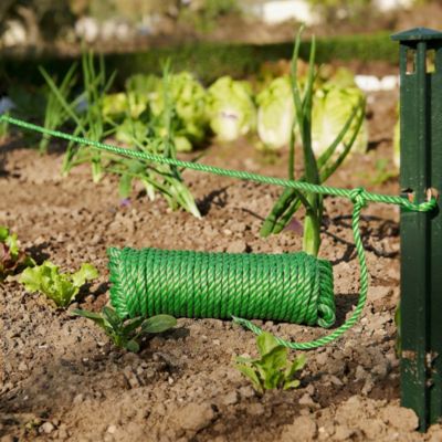 Corde torsadée en polypropylène verte DIALL ø8 mm, 25 m