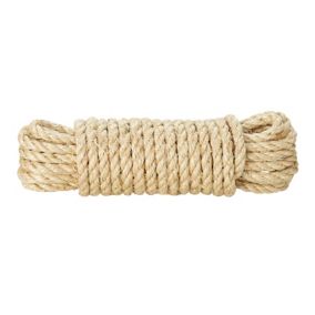 Corde torsadée en sisal Diall ø10 mm, 10 m