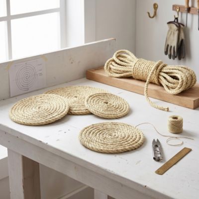 Corde torsadée en sisal Diall ø8 mm, 10 m