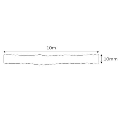 Corde tressée en nylon blanc Diall ø10 mm, 10 m