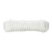 Corde tressée en nylon blanc Diall ø10 mm, 10 m