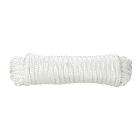 Corde tressée en nylon blanc Diall ø10 mm, 10 m