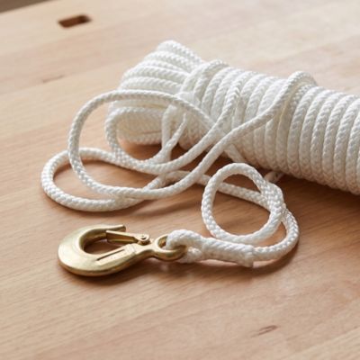 Corde tressée en nylon blanc Diall ø8 mm, 10 m