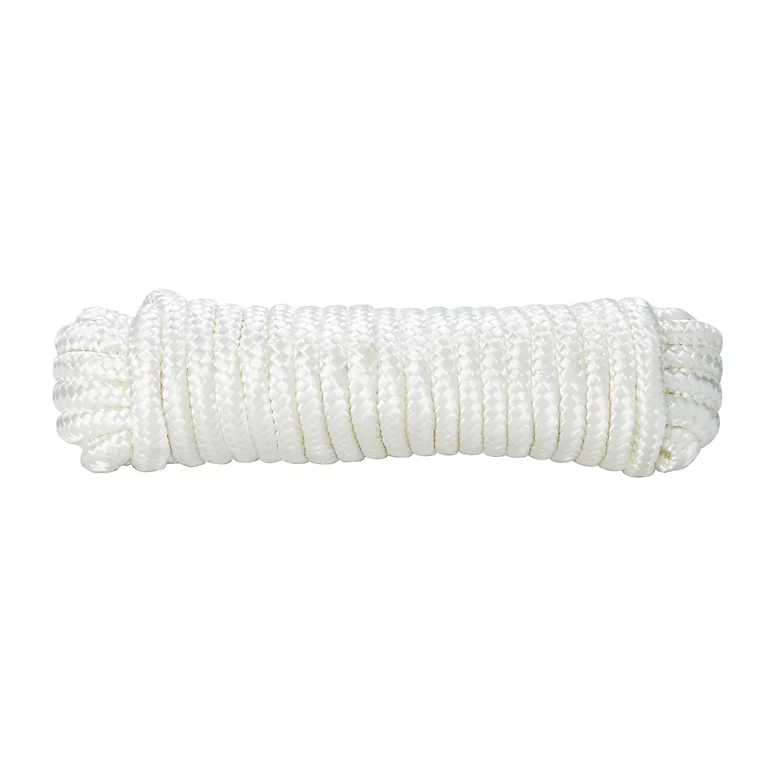 Corde tressée en nylon blanc Diall ø8 mm, 10 m