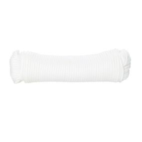 Corde tressée en polypropylène blanche Diall ø3 mm, 20 m