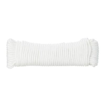 Corde tressée en polypropylène blanche DIALL ø4 mm, 10 m