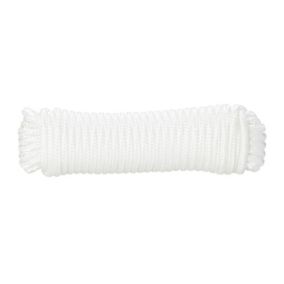 Corde tressée en polypropylène blanche DIALL ø5 mm, 10 m