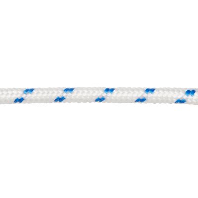 Corde tressée en polypropylène blanche et bleue ø 10 mm, 7.5 m