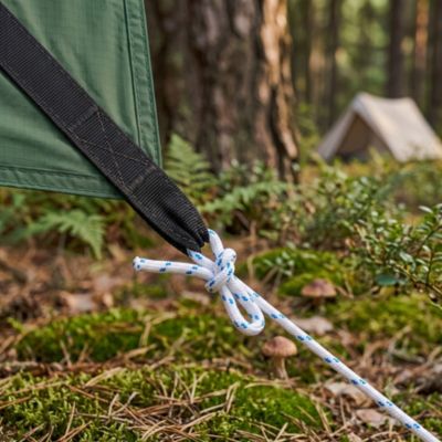 Corde tressée en polypropylène blanche et bleue DIALL ø10mm, 15 m