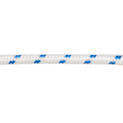 Corde tressée en polypropylène blanche et bleue DIALL ø10mm, 15 m