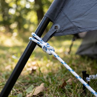 Corde tressée en polypropylène blanche et bleue Diall ø6 mm, 20 m