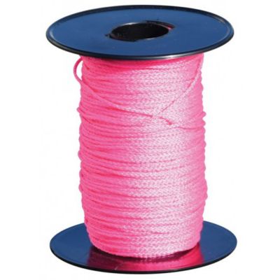 Cordeau tressé polypropylène fluo rose sur flasque - TALIAPLAST - 400515