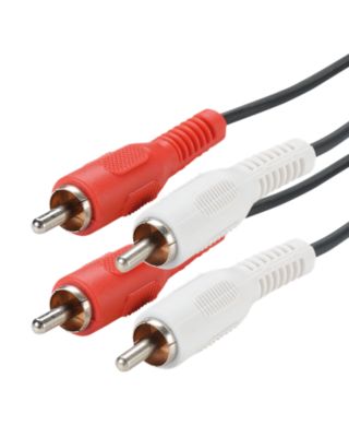 Cordon audio 2 pôles - 2x RCA mâle / 2x RCA mâle - noir 1 m - Erard