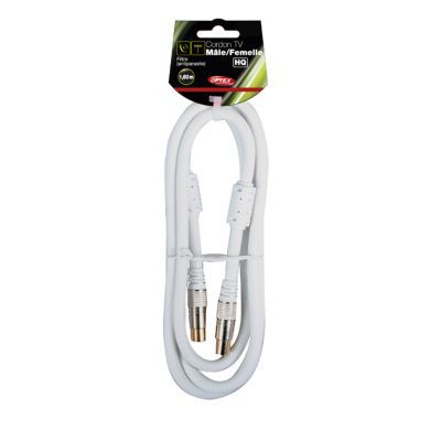Lot de 2 câbles coaxiaux de 40 cm pour fenêtre/porte, SO239