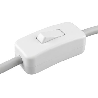 Cordon de lampe avec interrupteur blanc Diall 2m