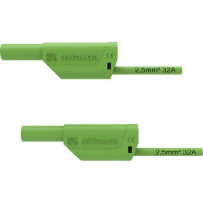 Cordon de mesure de sécurité 1 m, 2,5 mm², fiches mâles 4 mm, CAT III 1000 V