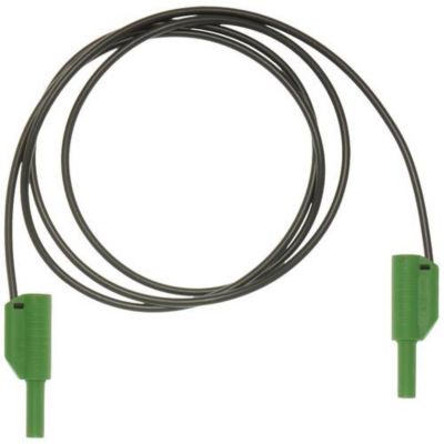 Cordon de mesure de sécurité Metrel A 1341, 1,5 m, banane mâle 4 mm, vert/noir.