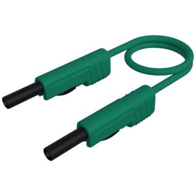 Cordon de mesure Hirschmann MLB 100/1 V gn 1 m banane 4 mm manchon isolant