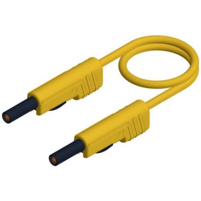 Cordon de mesure Hirschmann MLB 25/1 V ge 0,25 m jaune 4 mm manchon encliquetable 16 A 30 V/60 V