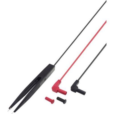 Cordon de mesure MSL-503 4 mm 1,14 m noir/rouge avec brucelles isolées