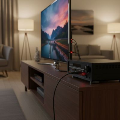 Cordon fibre optique mâle/mâle Erard 3 m