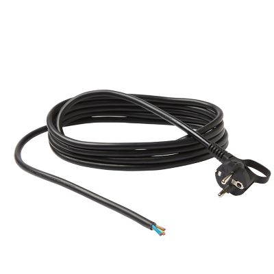 Cordon pour appareil avec mise à la terre Diall H05VVF 3G1.5mm² 16A 3m noir