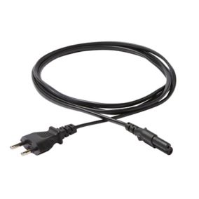 Câble alimentation secteur 3 pôles IEC C5 - trèfle - pour PC portables  Coloris noir - 2,50¨m