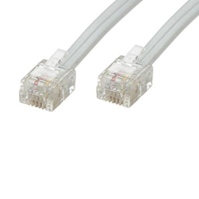 VSHOP® RJ11/RJ11 10 m – Câble pour téléphone Fixe (RJ-11, RJ-11)