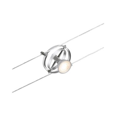 CorDuo Système sur câbles Cardan Spot individuel GU5,3 max. 10W 12V Chrome mat