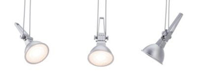 CorDuo Système sur câbles Comet Spot individuel GU5,3 max. 50W gradable 12V Chrome mat