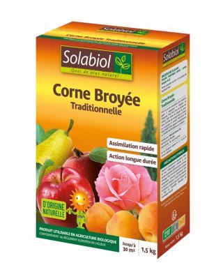Corne broyée fertilisante traditionnelle 1,5kg Solabiol