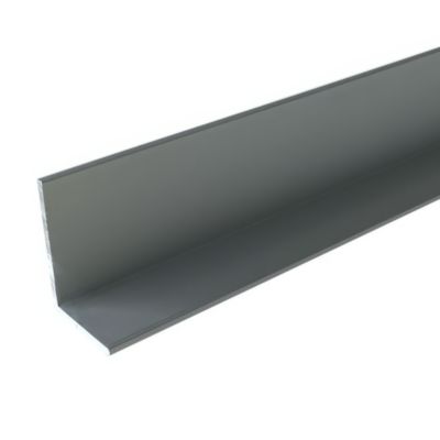 Cornière Aluminium Anodisé 30x30x2 Mm - Longueur 1,9 M - Couleur Argent Mat - Pour Protection Bords Et Constructions Extérieures