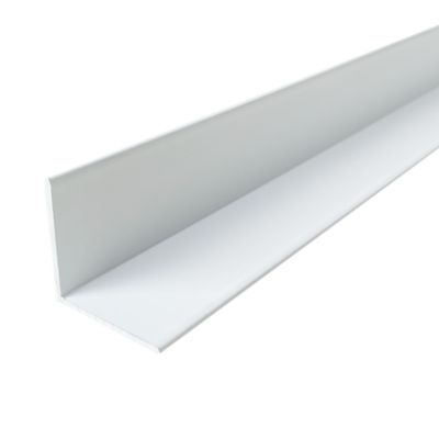 Cornière en alu 40mm x40mm x1.4mm, lg 1950mm (Laqué blanc)