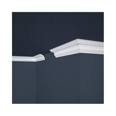 Corniche de plafond décorative - Modèle Versailles - Polystyrène - 200x5x5 cm