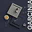 Corniche et bandeau cache-lumière GoodHome Garcinia ciment H. 35 mm x l. 2.4 m x Ep. 59.5 mm