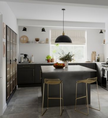 Corniche GoodHome Artemisia Graphite H. 75 mm x l. 2.4 m
