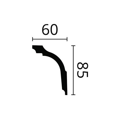 Corniche NMC GL-box NOMASTYL 1 carton 27 pièces Moulure décorative