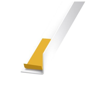 Cornière adhésive aluminium blanc 20 x 20 mm, 2,5 m