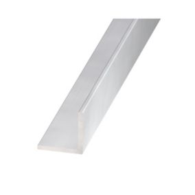 Profilé de finition arrondi pour murs en aluminium anodisé L. 250 cm x H. 6  mm argent