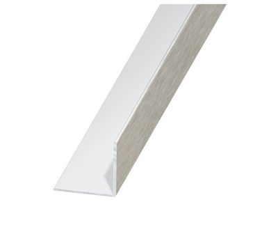 Cornière aluminium brossé 10 x 10 mm, 1 m