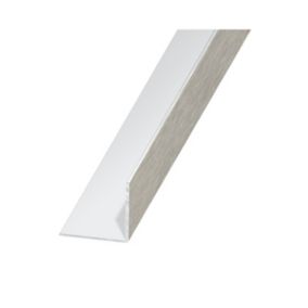 Cornière aluminium brossé 10 x 10 mm, 2,5 m