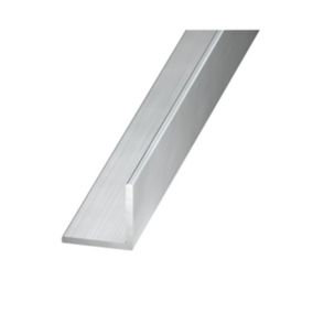 NORDLINGER - Profil aluminium pour plan de travail Prof'Alu B jonction bord  à bord 2/4RD 38mm blanc rayon de 3 à 5mm