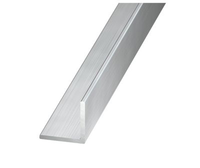 Cornière aluminium brut 25 x 25 mm Ep. 1,5 mm, 1 m