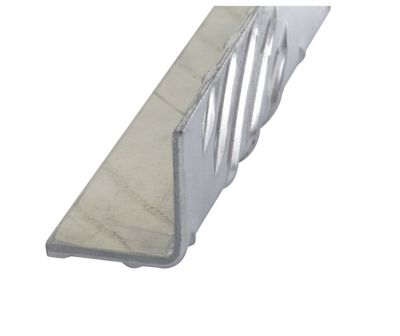 Cornière aluminium brut damier 20 x 20 mm Ep. 2 mm, 2 m
