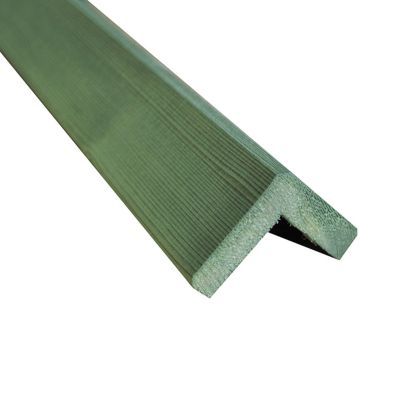 Cornière d'angle vert - 45 x 45 mm L.3 m