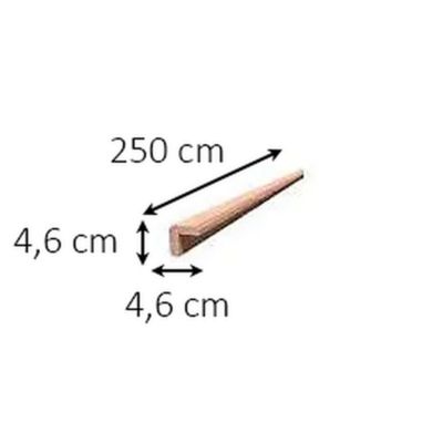 Cornière de finition bardage douglas naturel - 46 x 46mm L.2,5 m