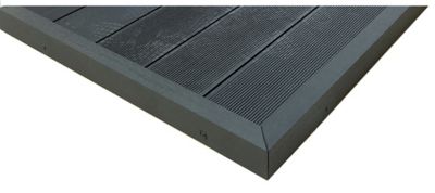 Cornière de finition Greenwall et terrasse Greendeck anthracite - 4 x 5 cm L.2,20 m
