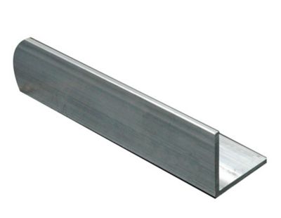 Cornière égale aluminium brut 10 x 10 mm, 2 m