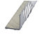 Cornière égale damier aluminium brut 20 x 20 mm, 1 m